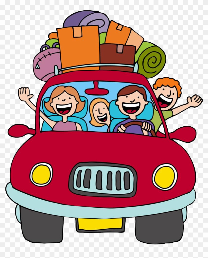 Vacation Road Trip Cartoon Clip Art - Clipart Vacation #595802