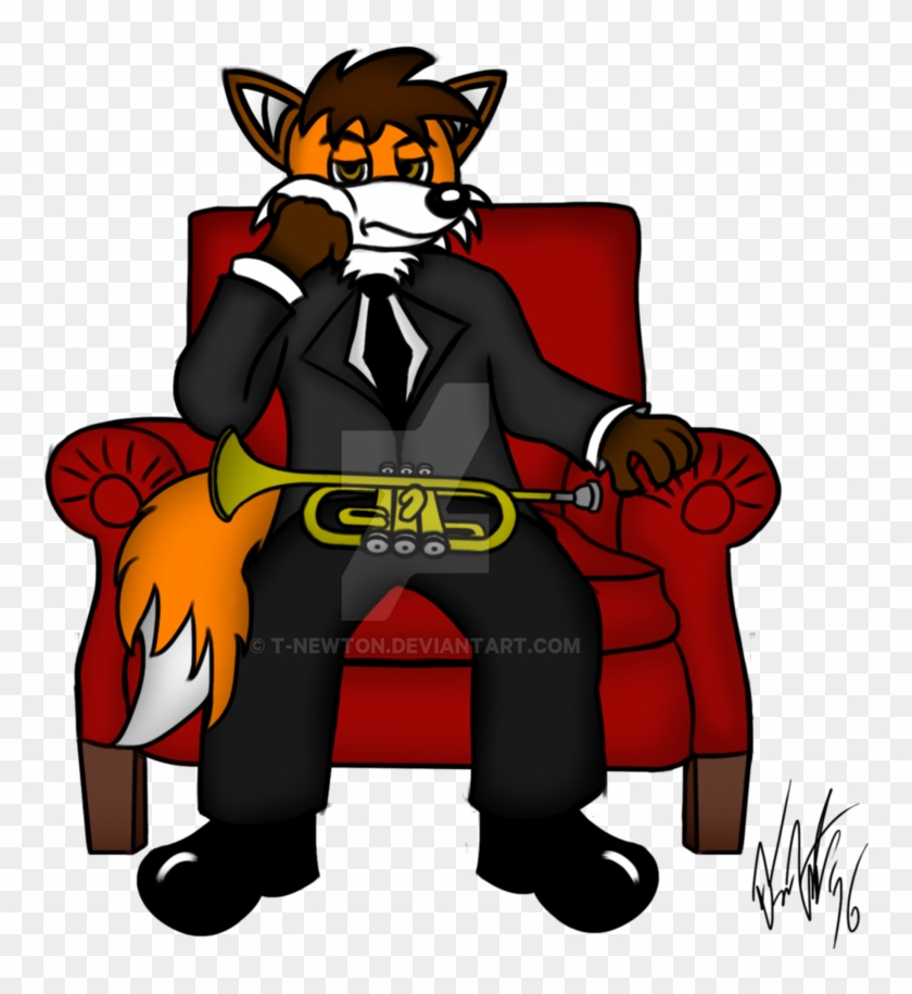 The Bluesy Fox By T-newton - Cartoon #595848