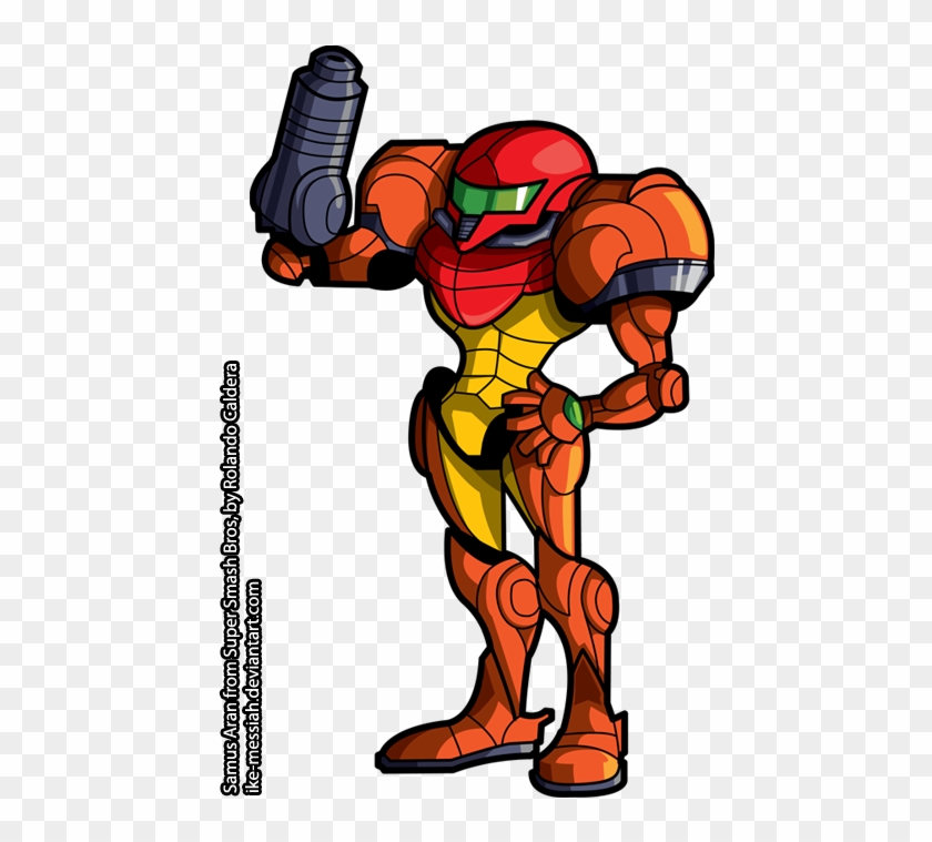 Samus Aran Super Smash Bros Hd By Ike Messiah - Samus Cartoon #595937