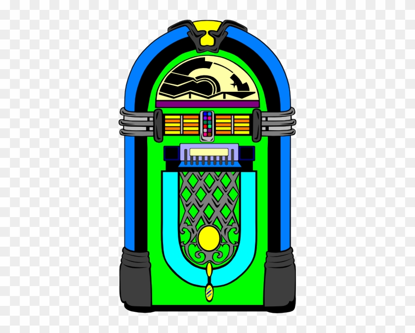 Jukebox Clipart Old School Jukebox Line Art Free Clip - Jukebox Clip Art #595943