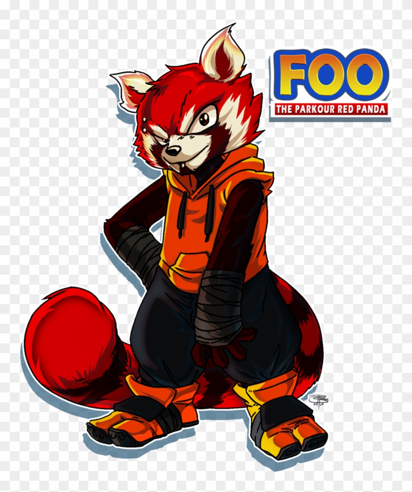 Foo The Parkour Red Panda By Fooray - Cool Red Panda Drawing #595967