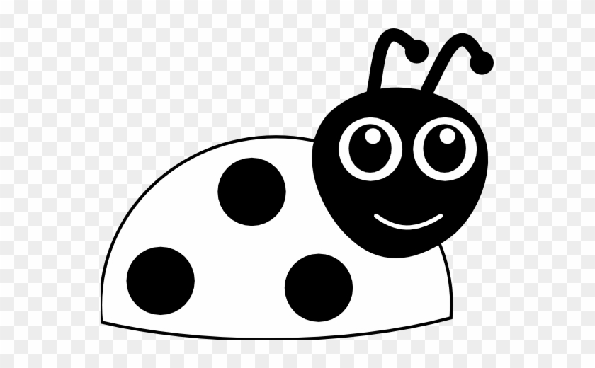 Ladybug Lady Bug Clip Art Clipart 2 Image - Cartoon Ladybug Black And White #596046