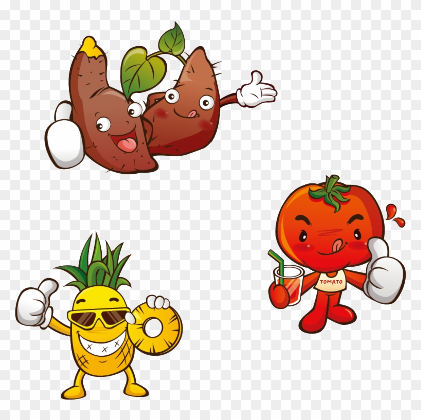 Sweet Potato Cartoon - Sweet Potato Cartoon - Free Transparent PNG Clipart  Images Download