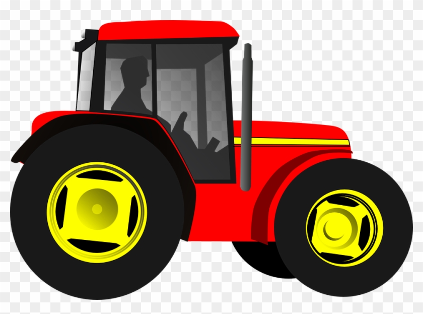 Plowing Truck Cliparts 13, - Red Tractor Clipart #596066