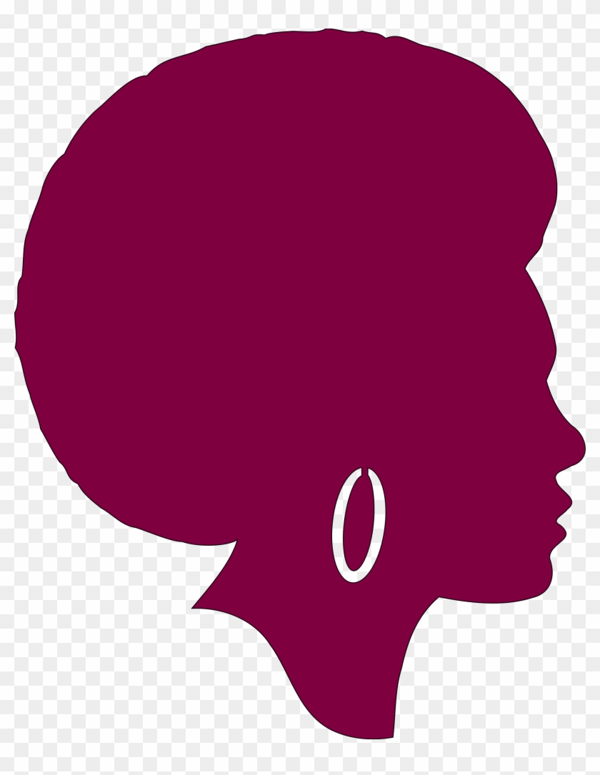 Big Image - African American Woman Face Silhouette #596181