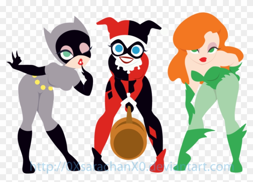 Gotham City Sirens By 0xsarachanx0 - Harley Quinn Necklace Batman Emo Scene Dc Joker Gun #596190