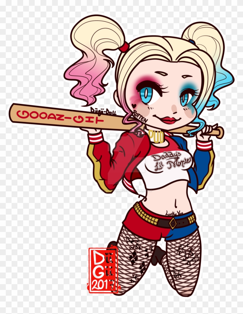 Miss Harley Chibi By Diigii-doll - Harley Quinn Chibi Png #596228