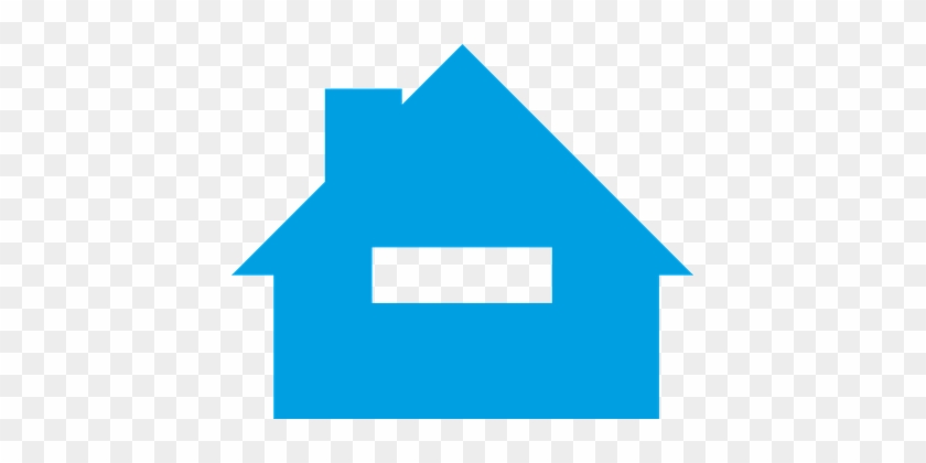 House Blue Home Architecture Icon House Ho - Heat Pump #596288