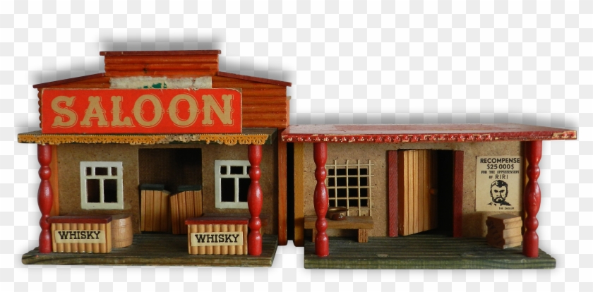 Maison En Bois Saloon Et Prison Du Far-west - Motel #596407
