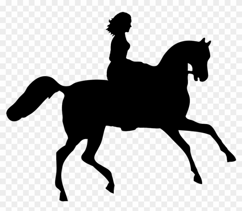 Horse Clip Art Png - Horse Riding Silhouette Png #596403