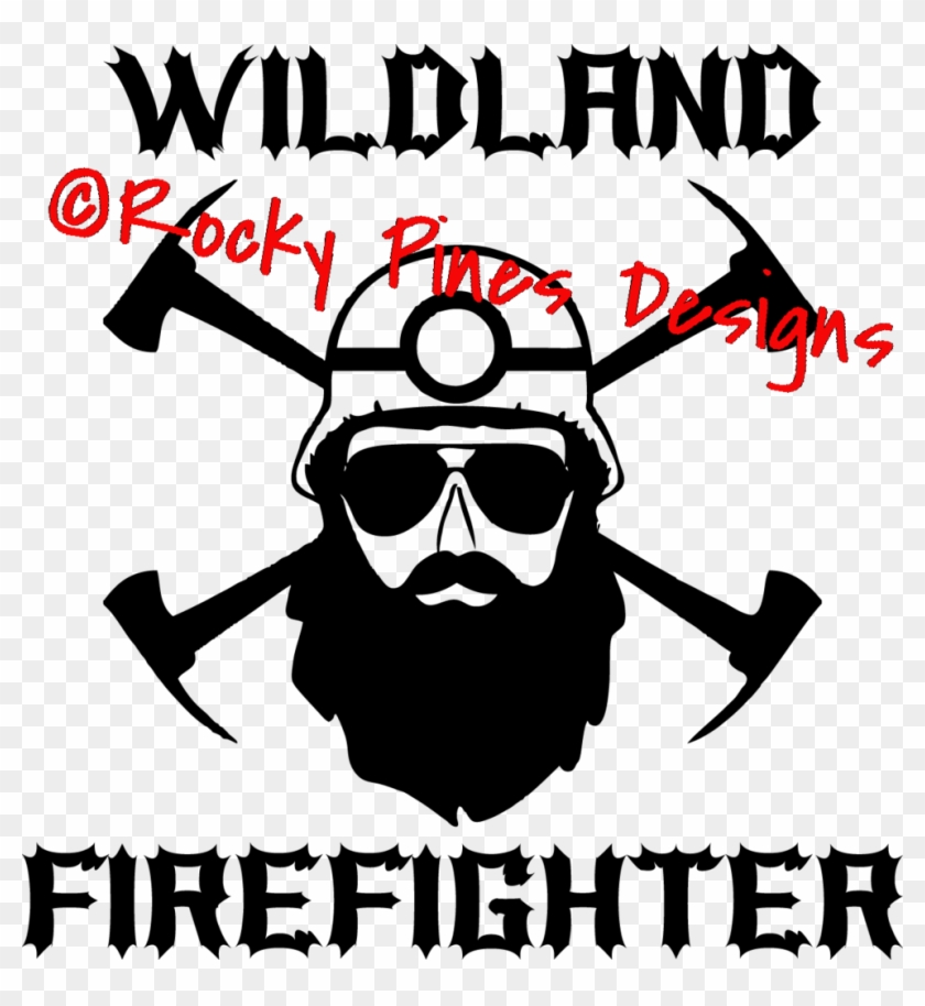 Wildland Firefighter Bearded Decal - Firefighter #596433