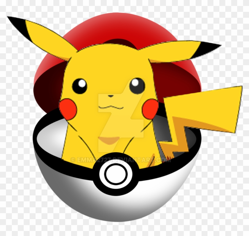 Pikachu Clipart Pokemon Ball - Pokemon Ball With Pikachu #596444