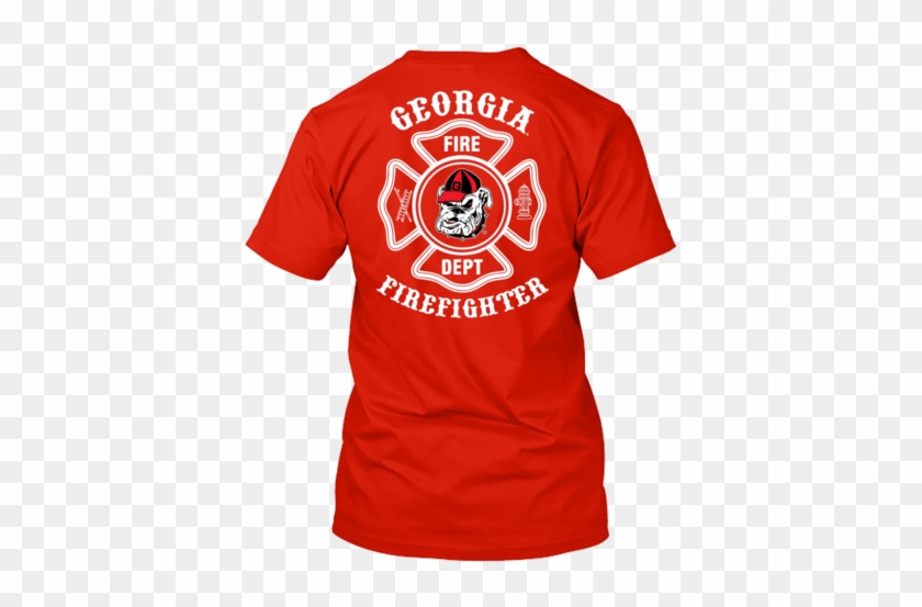Sale Picture Of Georgia Bulldogs Firefighter Tshirt - Georgia Bulldogs Football Team #596555