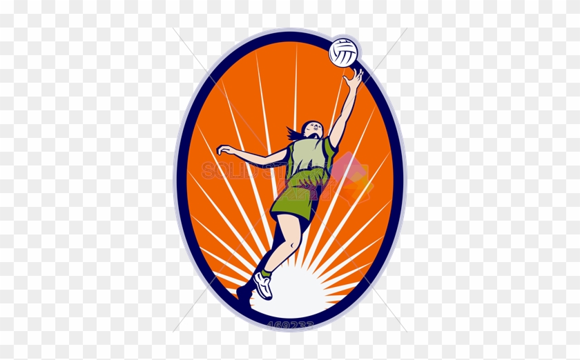 Stock Illustration Of Cartoon Drawing Of Netball Player - Cartoon Netball Player #597081