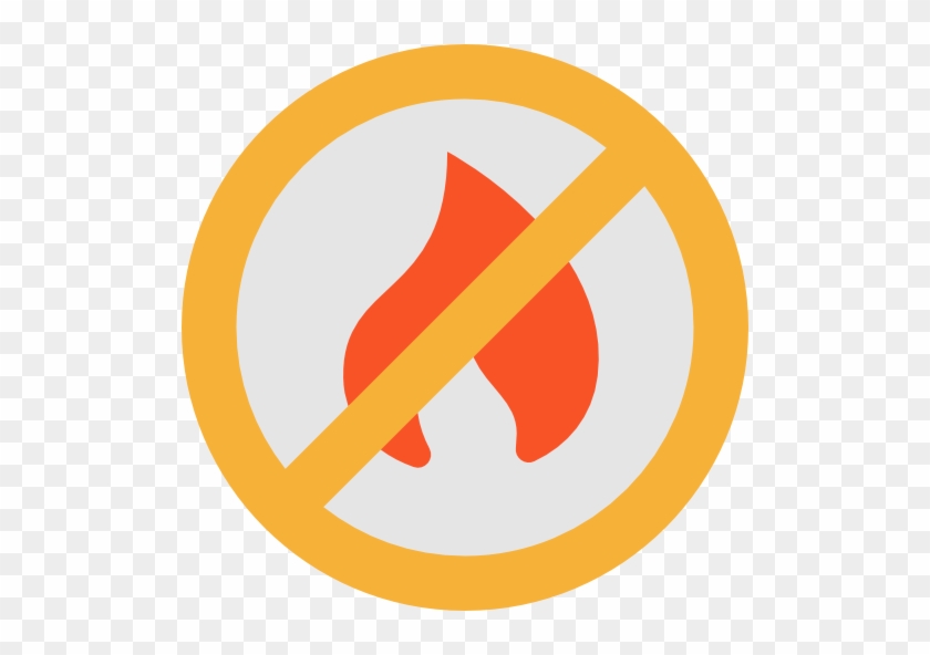 No Fire Allowed Free Icon - Nepovolaným Vstup Zakázán #597304