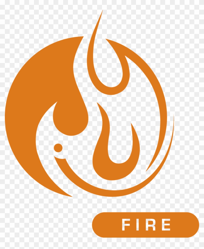 Firesymbolicretro - Simbolo Tierra Aire Agua Fuego #597330
