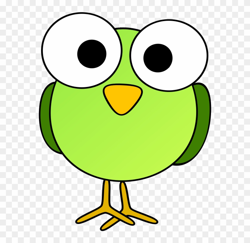 Green Googley-eye Bird - Birds Eye View Clipart #597417