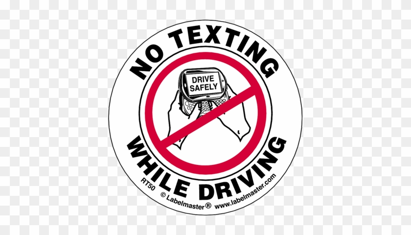 No Texting While Driving Labels - No Cavity Club Sign #597558