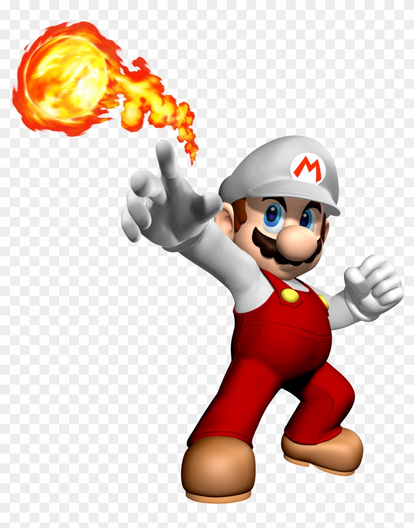 Super Mario Bros - Mario With Fire Flower #597743