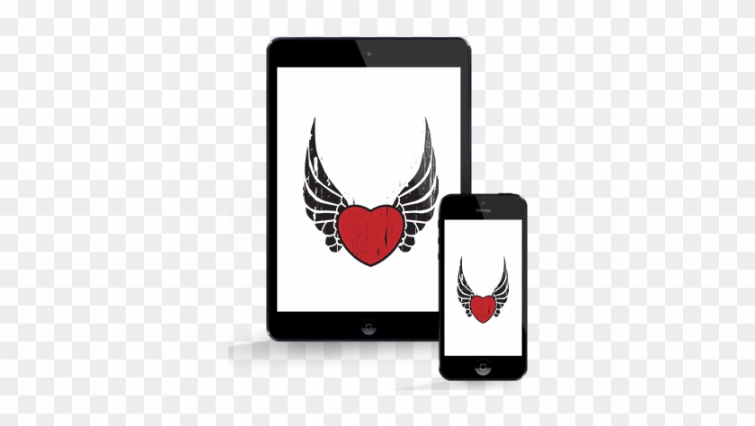 Badass Heart - Draw A Heart With Wings #597888