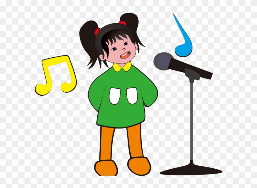 Child Cartoon Singing - Cartoon #597973