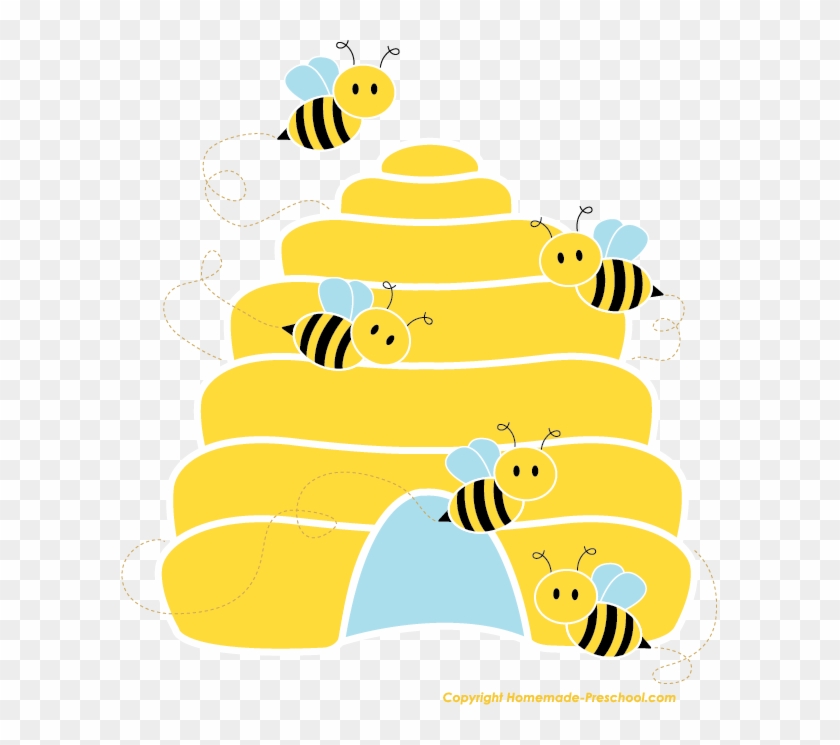 Bee Clipart, Canvas Art, Clip Art, Commercial, Birthday - Bee Hive Clip Art #598066