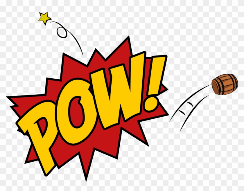 Pow - Womens Pow Comic Super Hero Cartoon Retro Slogan T-shirt #598072