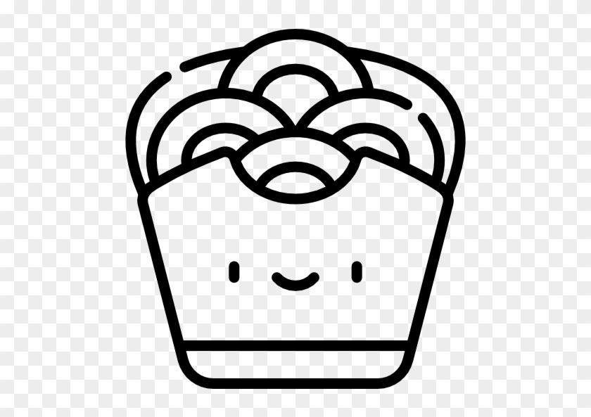 Onion Rings Free Icon - Line Art #598095