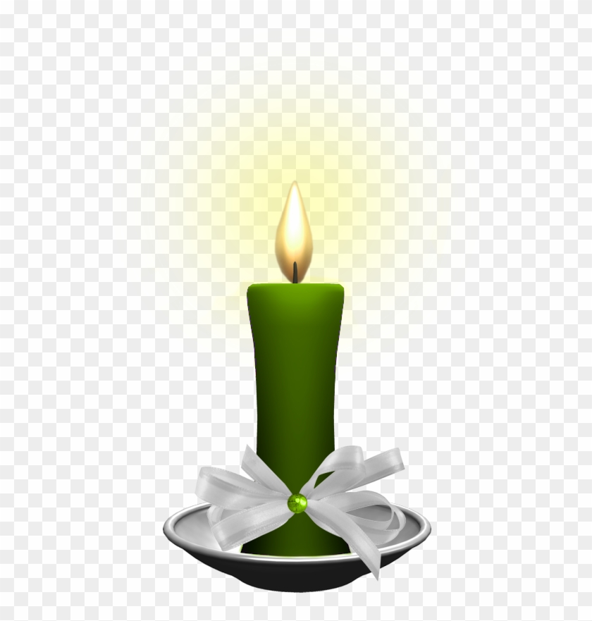 Green Candle Clipart - Green Candle Clipart #598112