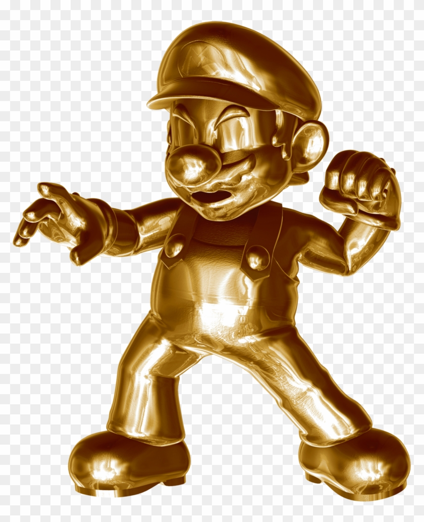Metal Gold Mario 3 4 By Nibroc Rock-d90bucr - Golden Mario Png #598248