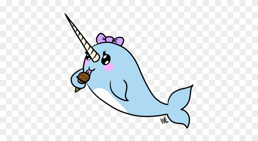 Cute Narwhal Clipart - Clip Art #598316