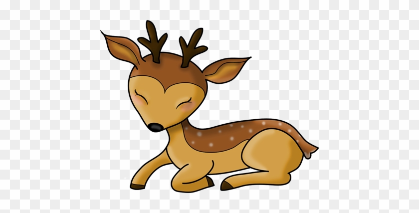 Deer Lying Down - Cartoon Deer Laying Down #598338