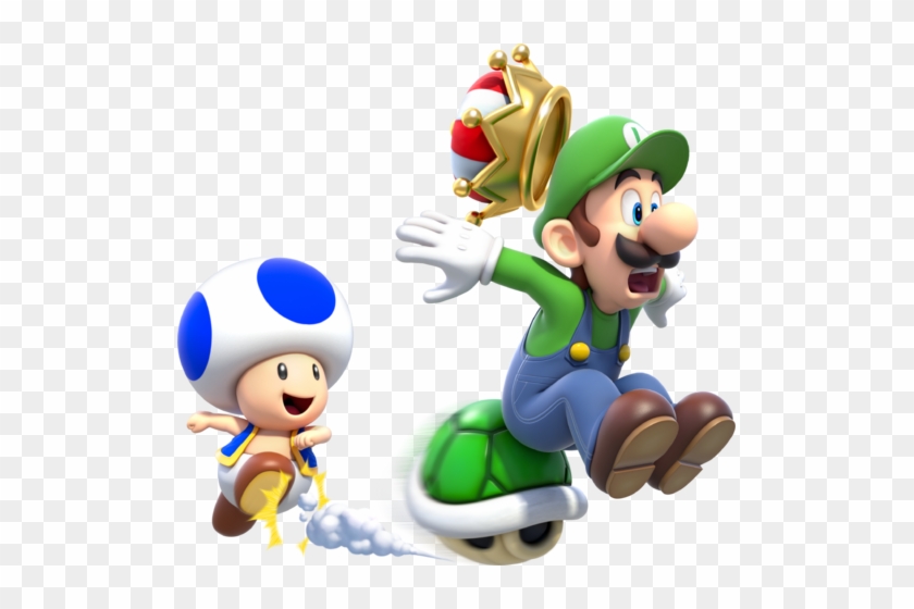 Luigi & Toad Crown Artwork - Super Mario 3d World Crown #598345