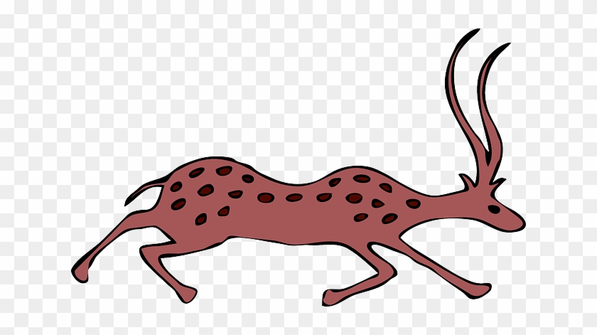 Deer, Spotted, Animal, Mammal, Antler - Antelope Animation Clipart #598350