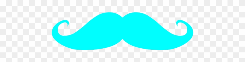 Blue Mustache Clipart - Muche In English #598367
