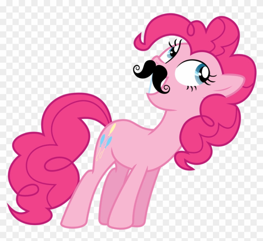 Pinkie Pie Moustache By Contreras19 - Pinkie Pie Pose #598390