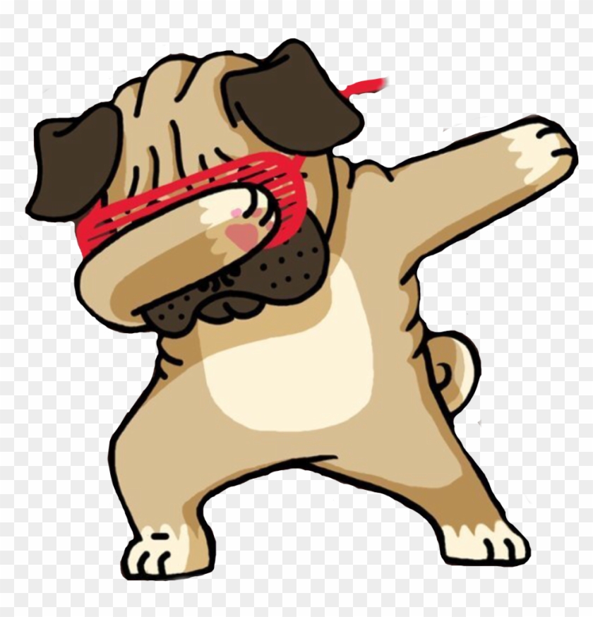 Pug Puglife Thugpug Dab Dabbingfreetoedit - Dabbing Pug #598421