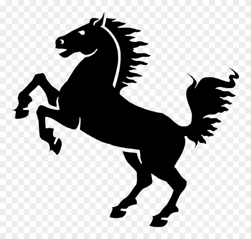 Horse Jumping Clipart 24, - Horse Vector #598440