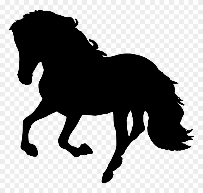 Horse Silhouette Vector - Silhouette Horse #598445