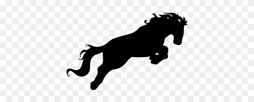 Horse Jumping Silhouette Png - Horse Running Silhouette Png #598451