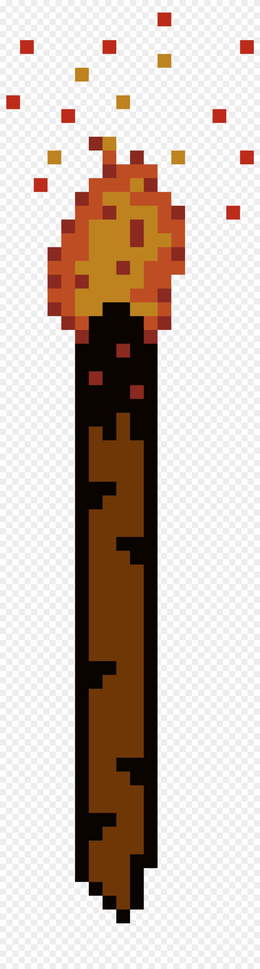 Torch - Pixel Art Torch Transparent #598487