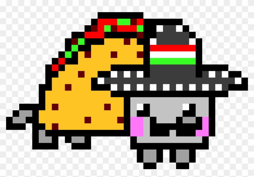 Taco Cat - Nyan Cat Pixel Art #598573
