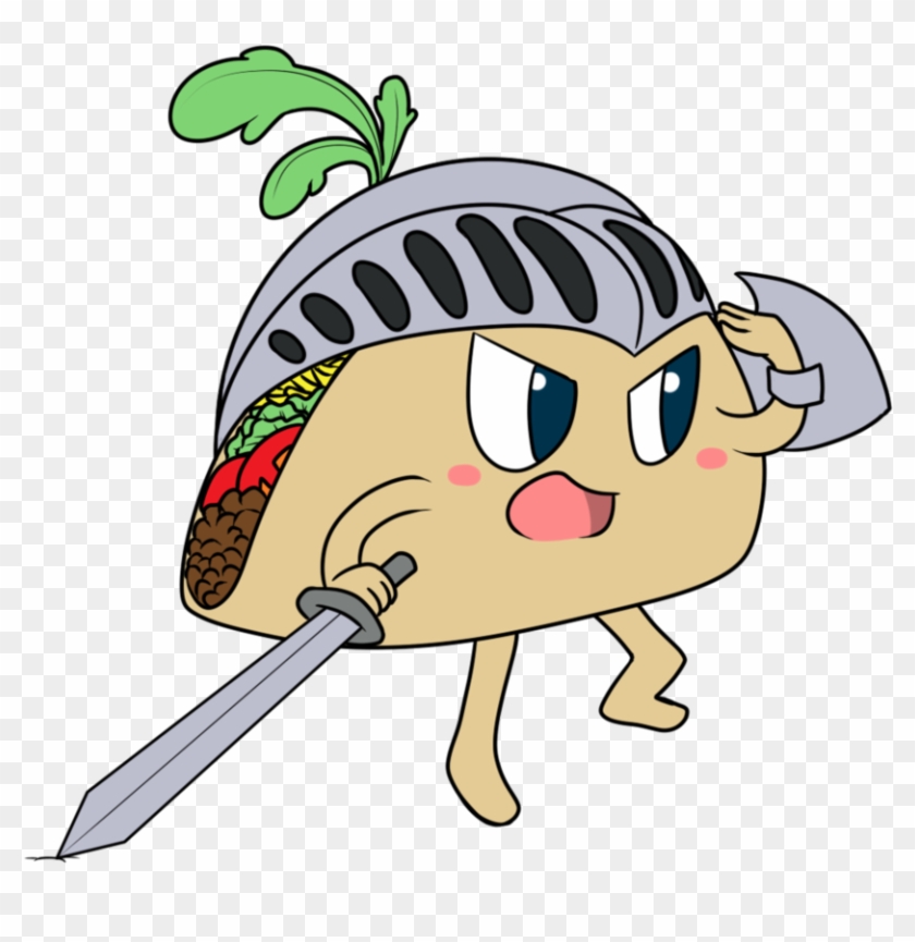 Taco Knight Chibi By Kagomeamichun - Taco Chibi Png #598577