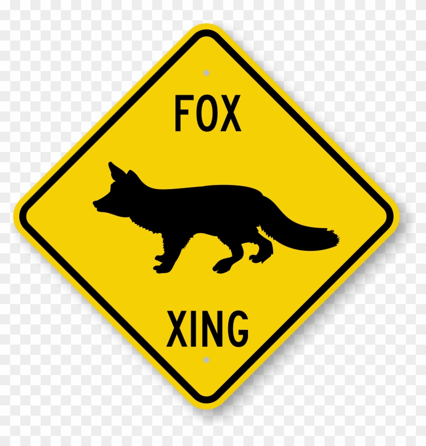 Fox Xing Crossing Sign - Road Signs In Jamaica #598793
