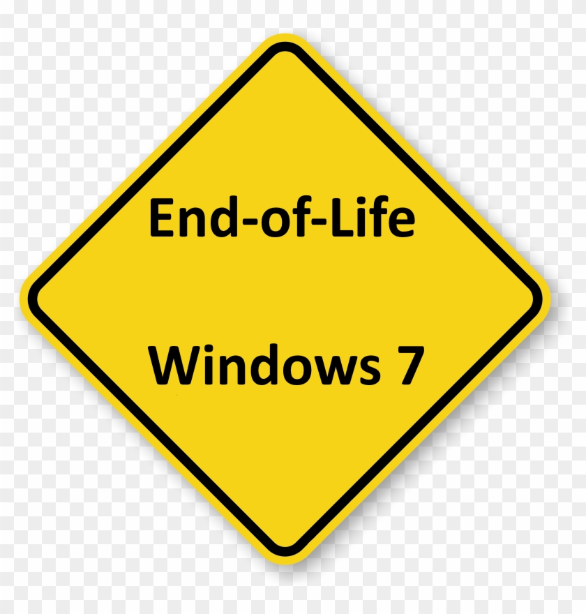 Microsoft Windows 7 End Of Life - Don T Text And Drive Sign #598839