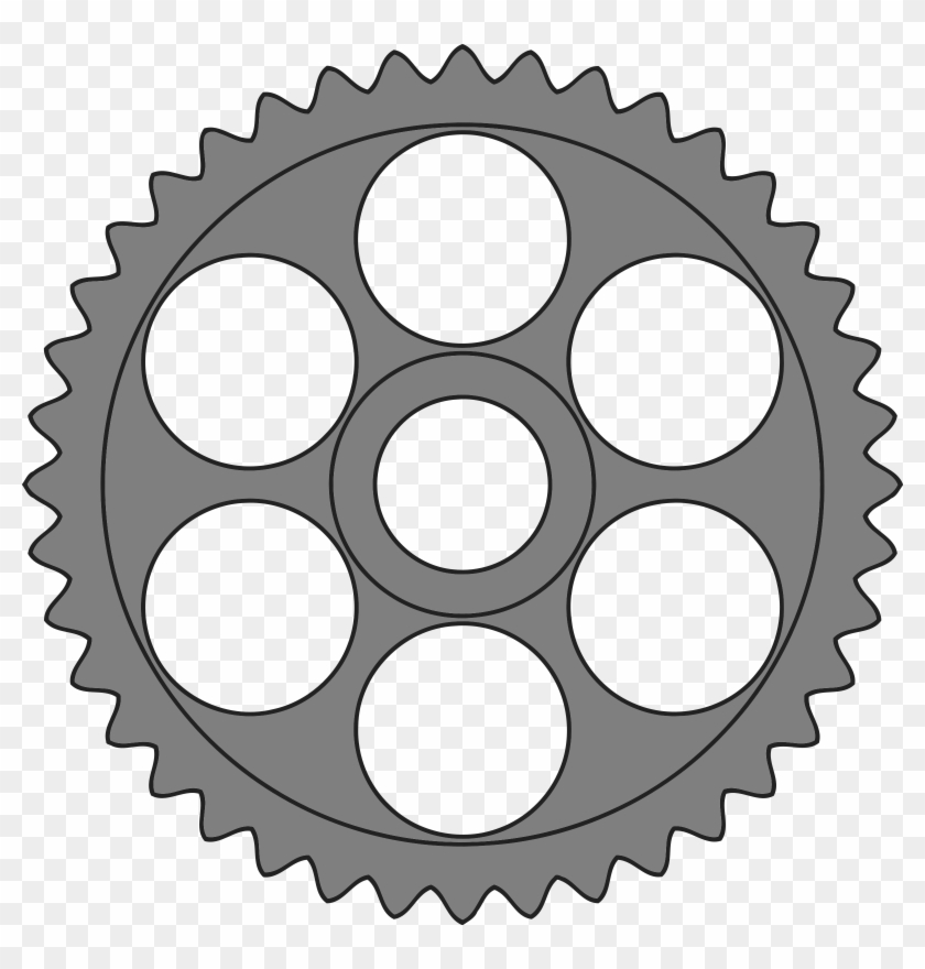 50-tooth Gear With Circular Holes - 40 Tooth Gear #598844