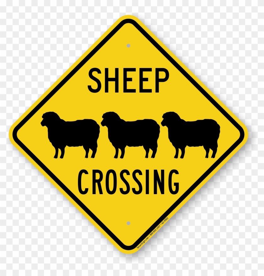 Sheep's Crossing Sign - Protected By Ar 15 #598851