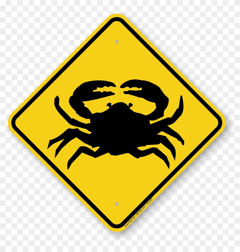 Crab Crossing Sign - Motorcycle Road Sign #598907