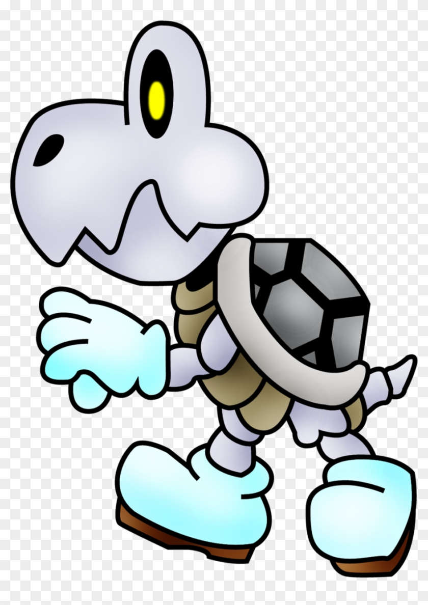 Bowser Luigi Clip Art - Super Mario Dry Bones Drawing #598936