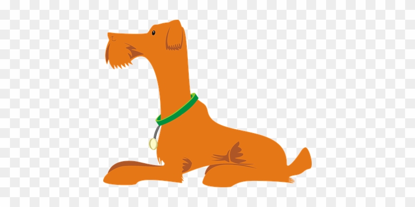Animal Canine Dog Orange Pet Profile Dog D - Anjing Duduk Vektor #599021